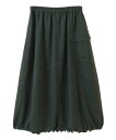 【SALE/40%OFF】HIROKO BIS GRANDE 【大きいサイズ】バックプリーツバルーンデザインスカート /洗える ヒロコ ビス グランデ スカート その他のスカート ブラック カーキグリーン【送料無料】