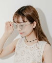 SMELLY クリアフレームサングラス スメリー ファッション雑貨 メガネ グレー イエロー