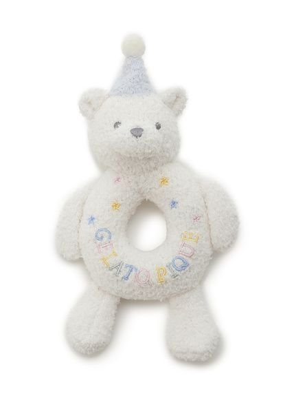 gelato pique 【BABY】エアリーモコアニバーサリーベアラトル ジェラートピケ マタニティウェア・ベビー用品 その他のベビーグッズ ホワイト ピンク 3