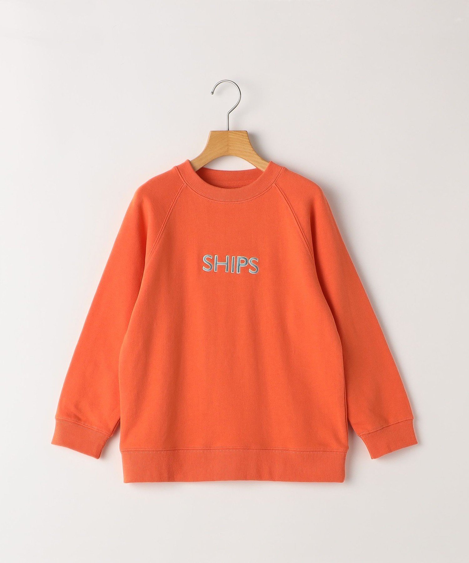 SHIPS KIDS SHIPS KIDS:80~90cm / 刺繍 ロゴ ラグラン スウェット シップス トップス スウェット・トレ..