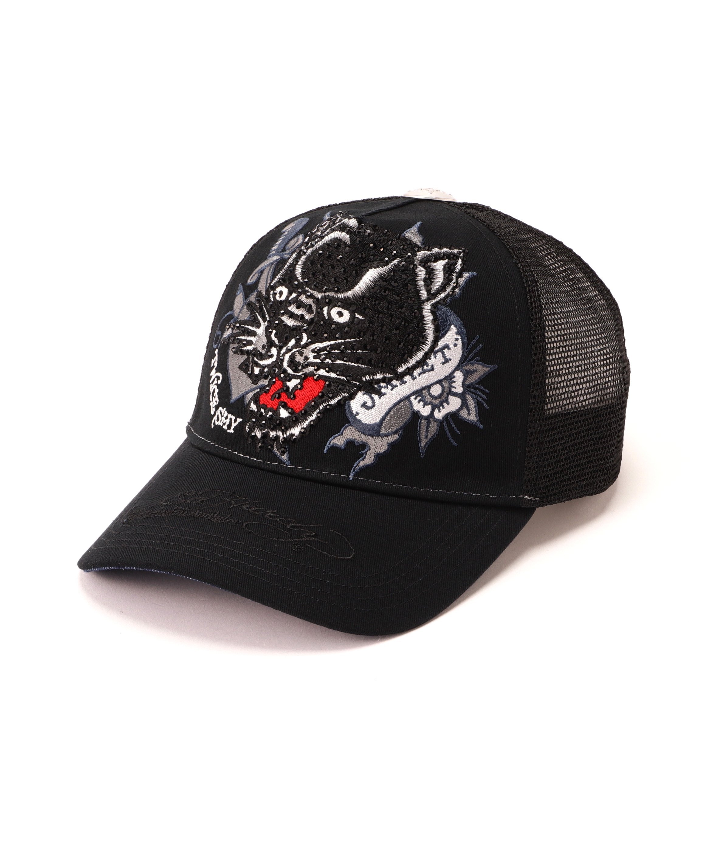 ROYAL FLASH Ed Hardy/エド ハーディー/ED HARDY LEOPARD R-STONE CAP ロイヤルフラッシュ 帽子 その他..
