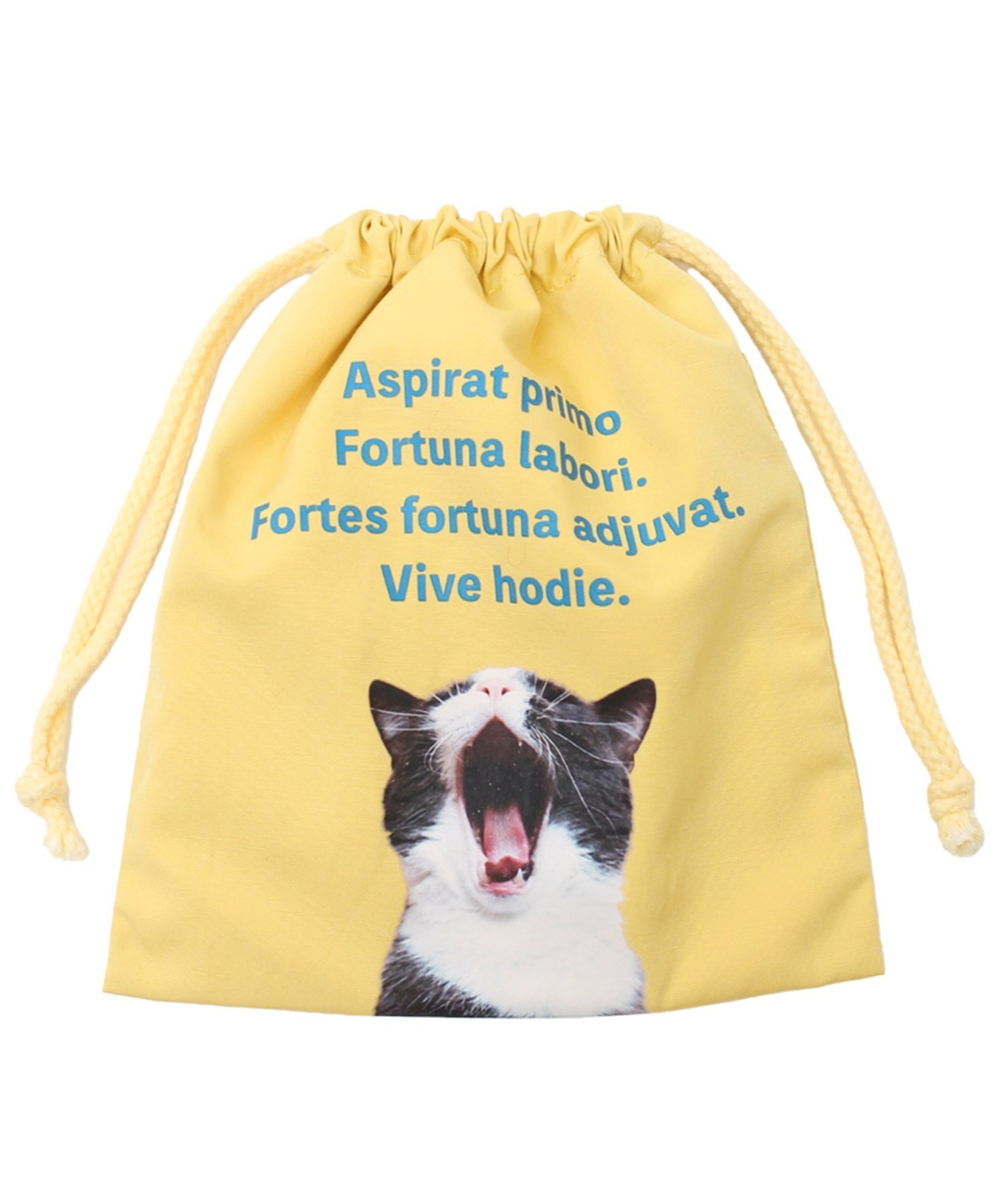 Discoat 【WEB限定】アニマルメッセージ巾着ポーチ ディスコート 財布・ポーチ・ケース その他の財布・ポーチ・ケース イエロー グリーン レッド ブルー...