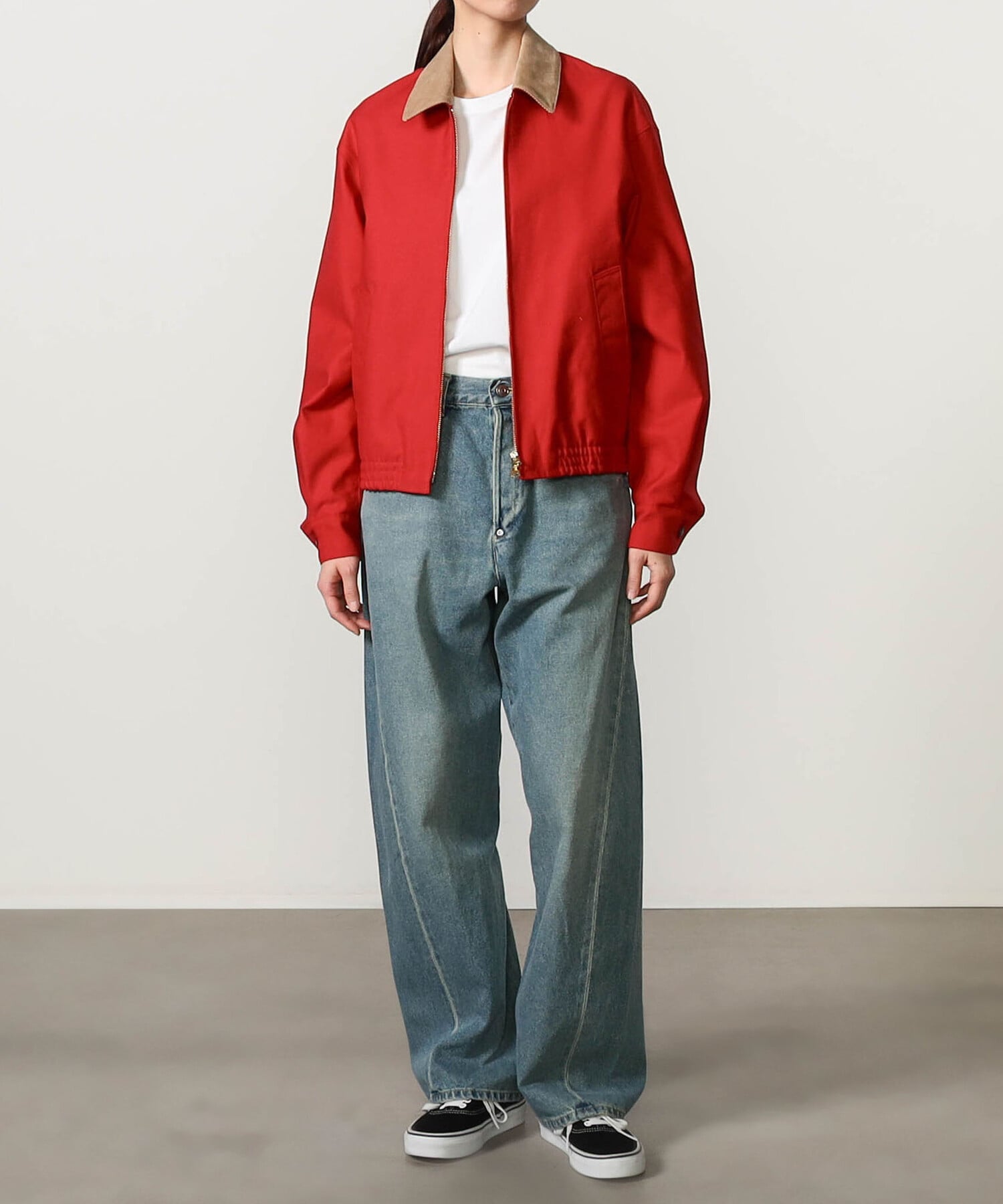 Bshop SCYE BASICS ｜ コットンダック ショートジャケット WOMEN ビショップ ジャケット・アウター カバーオール・ワークジャケット レッド【送料無料】