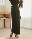 【SALE/80%OFF】JUNOAH Meiru ベルト付きIラインスカート ジュノア スカート ロング・マキシスカート ホワイト ブラウン ブラック