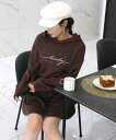 【SALE/26%OFF】ROYAL PARTY パールロゴフーディー ロイヤルパーティー トップス パーカー・フーディー ブラウン ブラック グレー【送料無料...