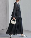 【SALE/27%OFF】Ranan Ranan/(W)シアーチェックドロストギャザーティアードワンピース ラナン ワンピース・ドレス ワンピース ホワイト ブラック ブラウン【送料無料】