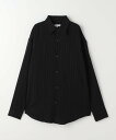 【SALE/30%OFF】a day in the life シャーリング ドビー リラックスシャツ<A DAY IN THE LIFE> ユナイテッドアローズ アウトレット トップス シャツ・ブラウス ホワイト ブラック【送料無料】(4)