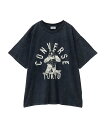 CONVERSE TOKYO PANDA GRAPHIC VINTAGE PRINT TEE コンバーストウキョウ トップス カットソー・Tシャツ ブラック ネイビー ホワイト【送料無料】