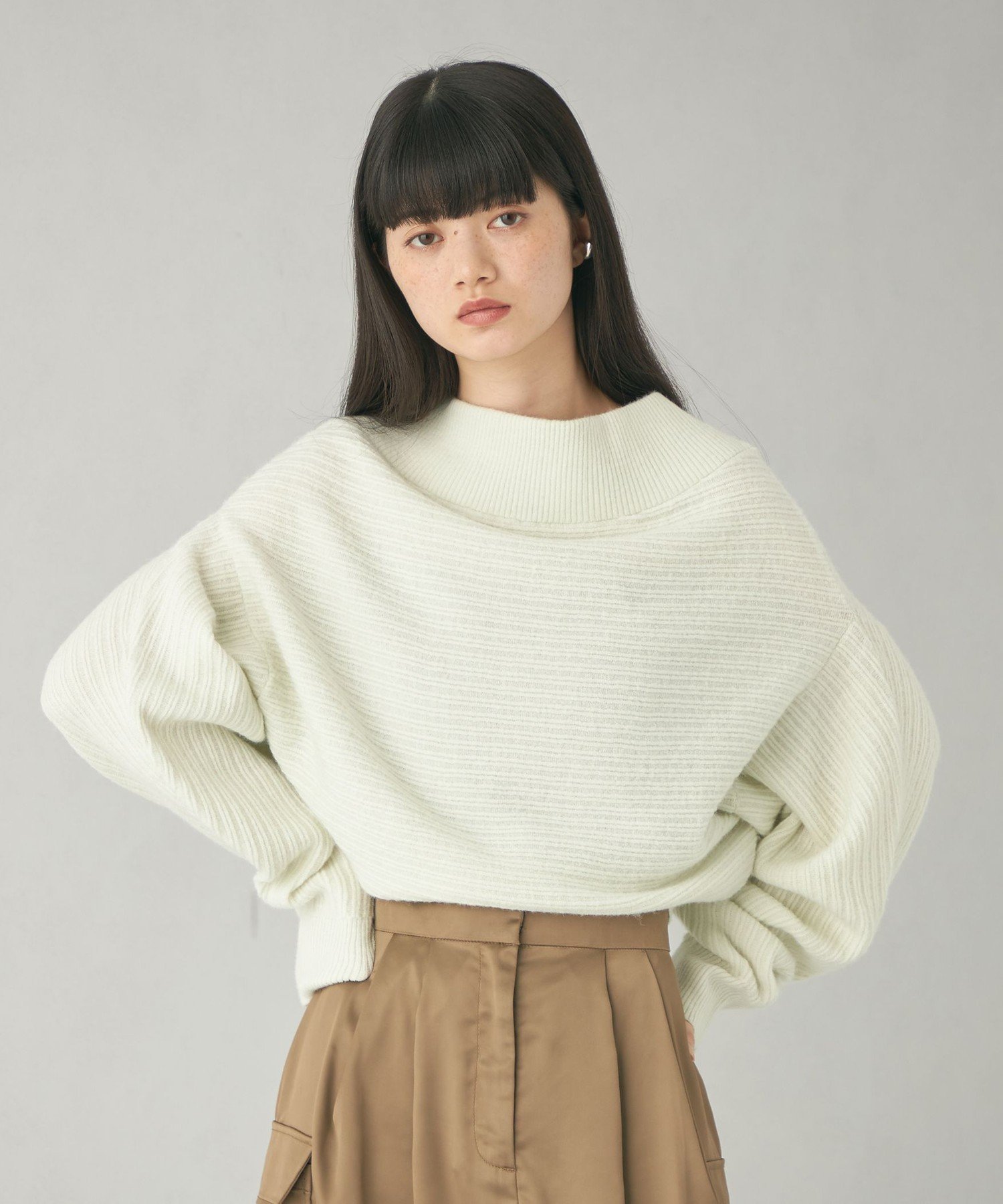 【SALE/50%OFF】EMMEL REFINES <EMMEL REFINES>EM マルチウェイ ニットプルオーバー ユナイテッドアローズ アウトレット トップス ニット ホワイト【送料無料】