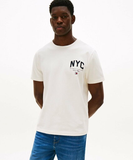 TOMMY HILFIGER ヒルフィガースクリプトTシャツ トミーヒルフィガー トップス カットソー・Tシャツ ブルー ホワイト【送料無料】 TOMMY HILFIGER ヒルフィガースクリプトTシャツ トミーヒルフィガー トップス カットソー・Tシャツ ブルー ホワイト【送料無料】