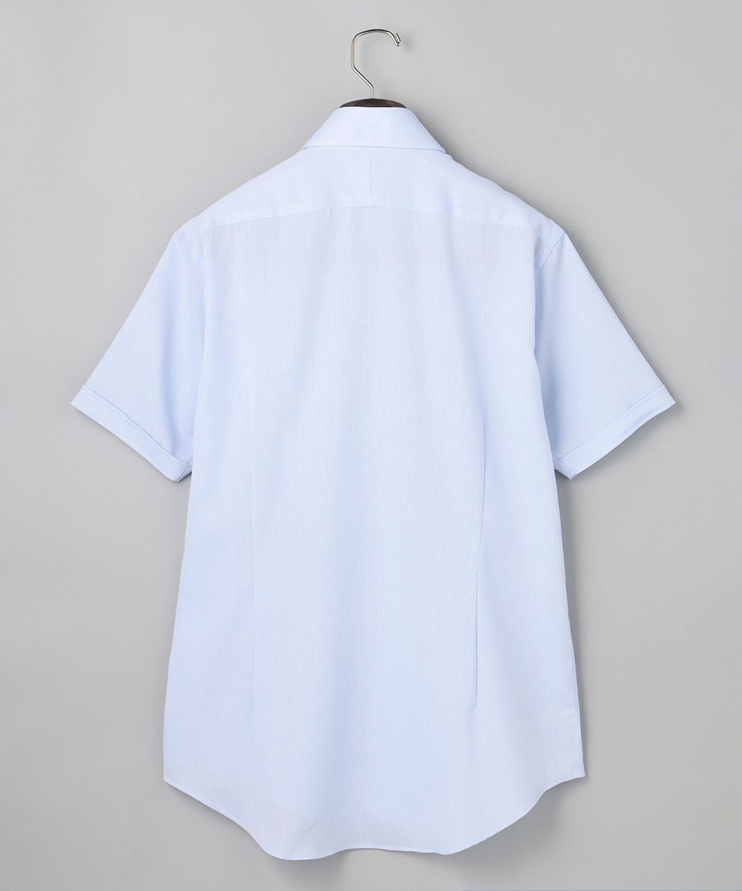 春夏向け/カラミ織【形態安定】SUMMERPREMIUMPLEATS_セミワイドカラー 半袖ドレスシャツ(26年限定モデル) ゴタイリク トップス シャツ・ブラウス ブルー