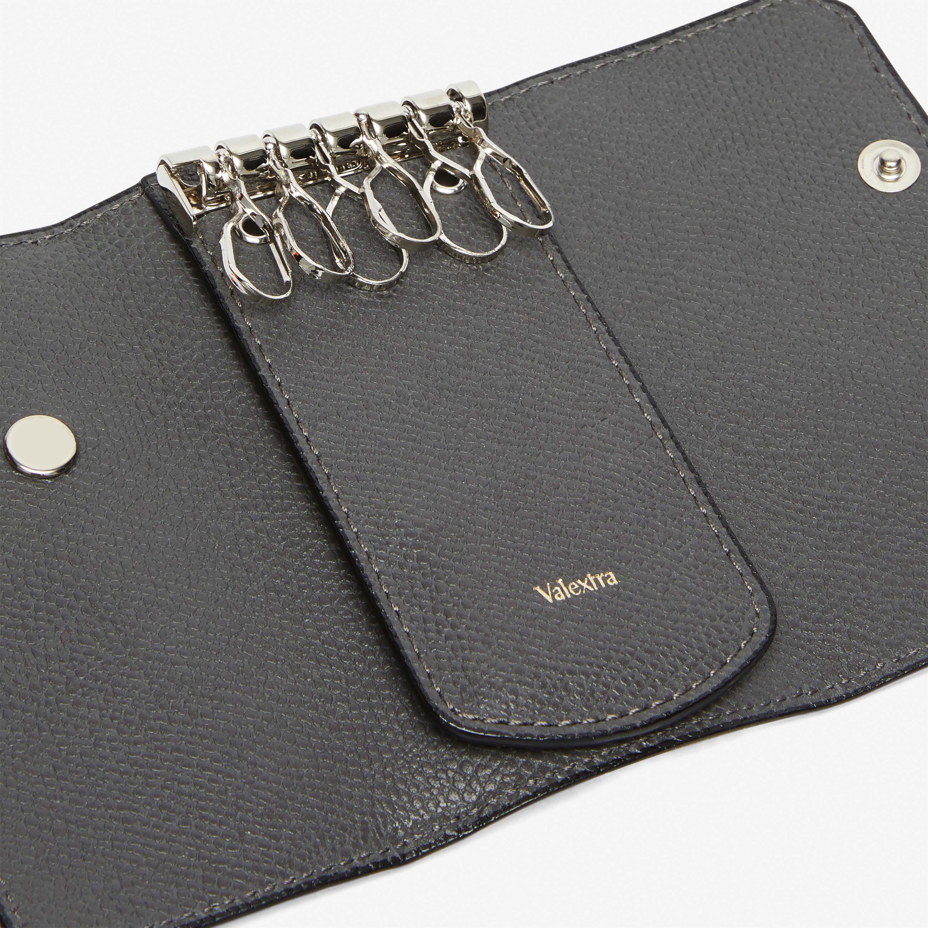 Valextra 【公式】キーホルダー 6フック ヴァレクストラ 財布・ポーチ・ケース その他の財布・ポーチ・ケース グレー【送料無料】