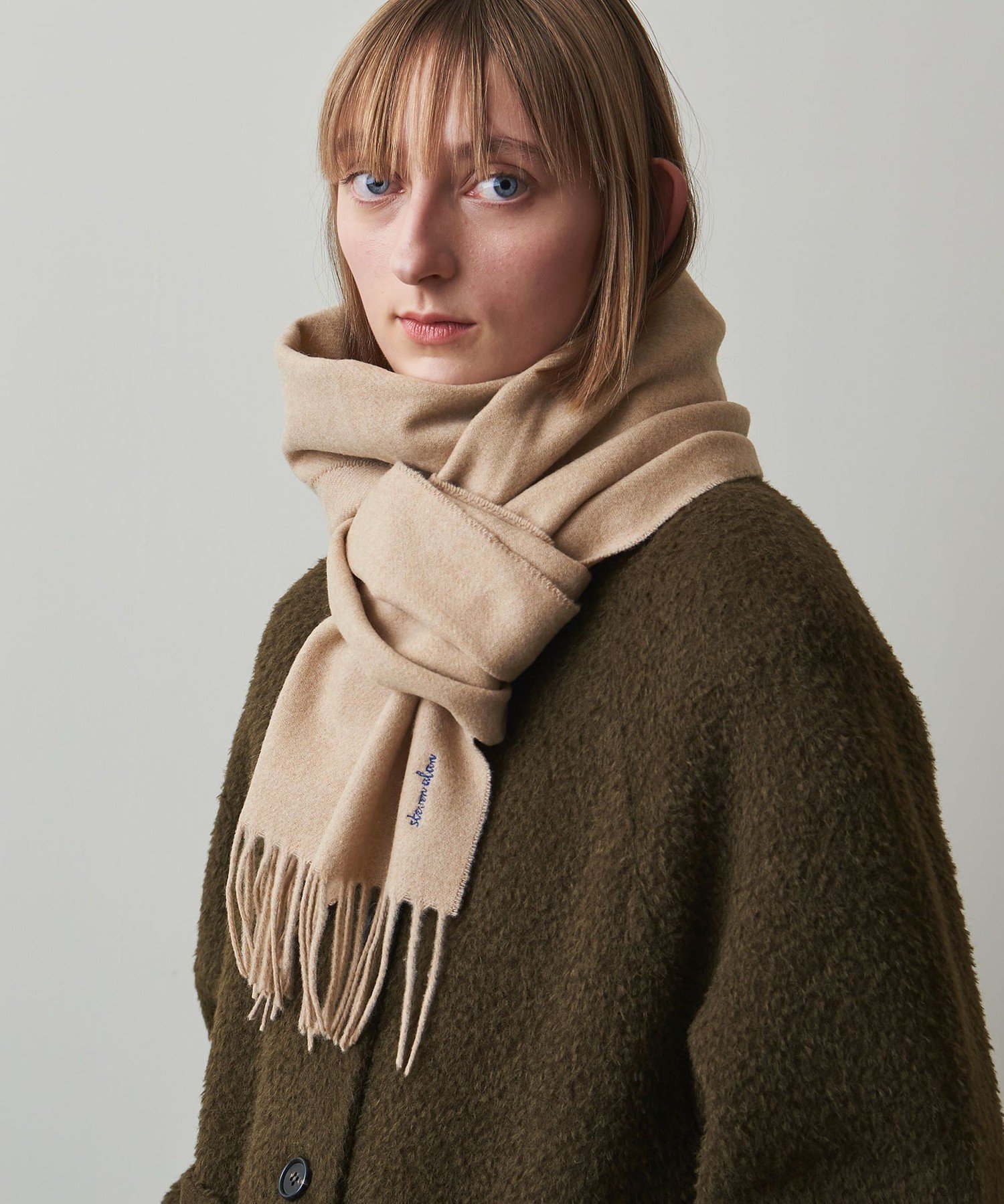 ユナイテッドアローズ マフラー（レディース） 【SALE／60%OFF】Steven Alan ＜Steven Alan＞WOOL CASHMERE STOLE 37*180/ストール ユナイテッドアローズ アウトレット ファッション雑貨 マフラー・ストール・ネックウォーマー ホワイト ブラック レッド【送料無料】