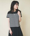 any FAM L 【洗濯機可】クロップド丈ガーターニット エニィファム トップス ニット ブラック ベージュ ブラウン【送料無料】