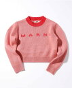 【SALE/62%OFF】MARNI MARNI/(K)MARNI(マルニ)Kids & Junior ブランドロゴ長袖ニット シフォン トップス ニット ネイ...