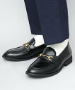 glabella ローファー メンズ ビットローファー 合皮 スムース スエード 黒 グラベラ エー.エム.エス. シューズ・靴 ローファー ブラック【送料無料...