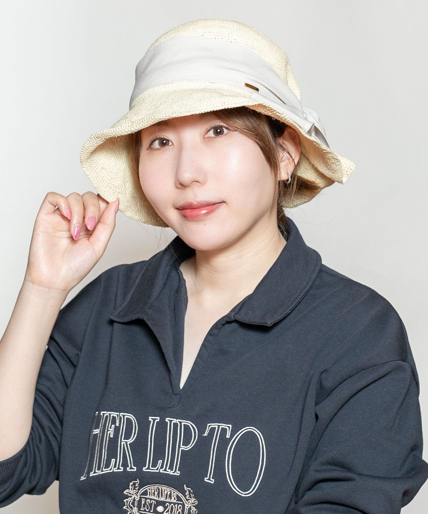 CA4LA BEBE9 カシラ 帽子 ハット ホワイト ベージュ【送料無料】
