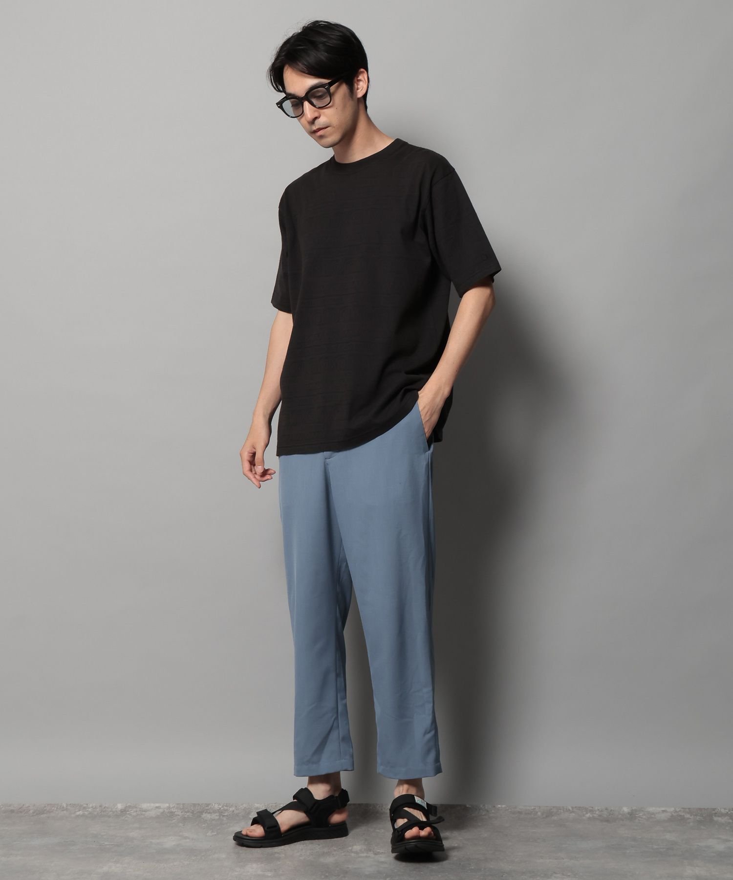 【Ocean Pacific(オーシャンパシフィック)】別注トライバルプリントTシャツ ベイフロー トップス カットソー・Tシャツ ブラック