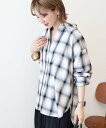 AMERICAN HOLIC 【予約】イージーケアチェックシャツ アメリカン ホリック トップス シャツ・ブラウス ブラック オレンジ グリーン ホワイト ブルー
