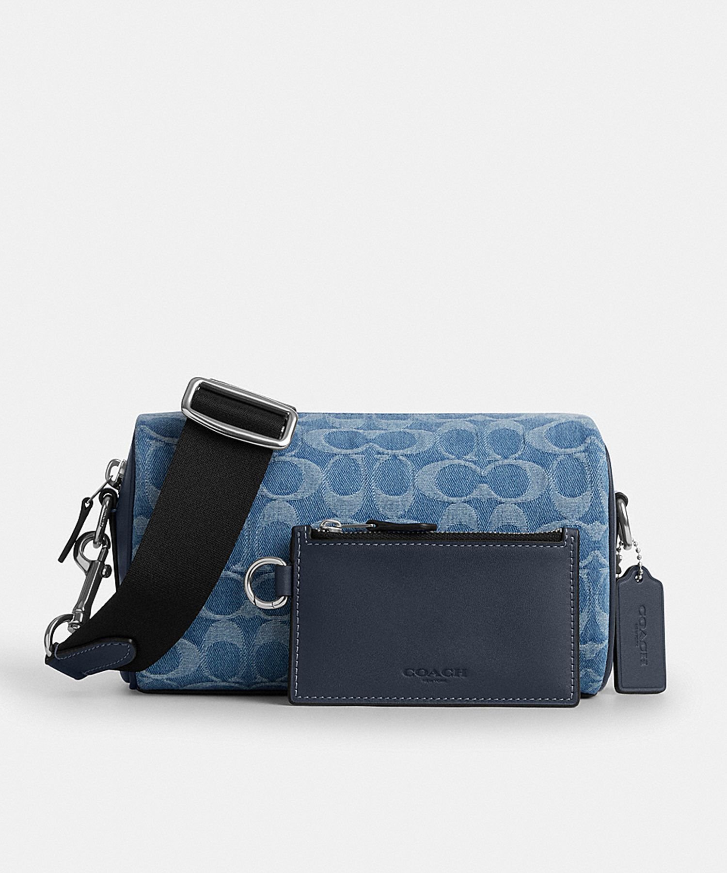 COACH OUTLET 【公式】アクセル クロスボディ バッグ・シグネチャー デニム コーチ　アウトレット バッグ ショルダーバッグ ブルー【送料無料】