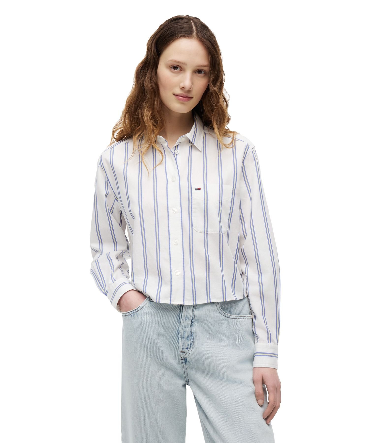 【公式】リラックスクロップドシャツ26SS トミーヒルフィガー トップス シャツ・ブラウス