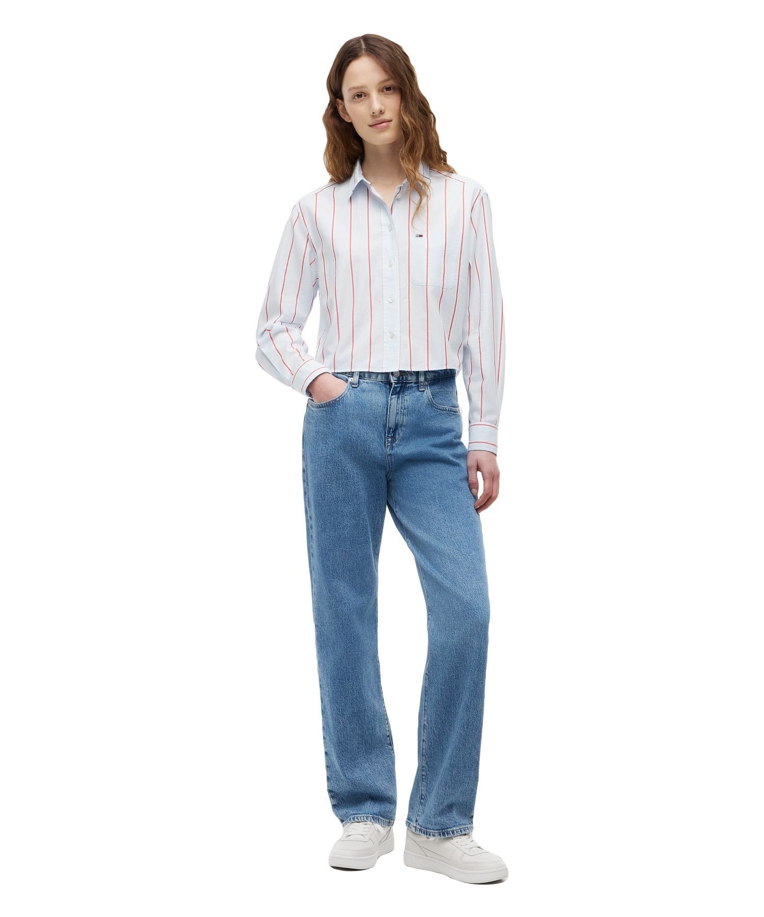 【公式】リラックスクロップドシャツ26SS トミーヒルフィガー トップス シャツ・ブラウス