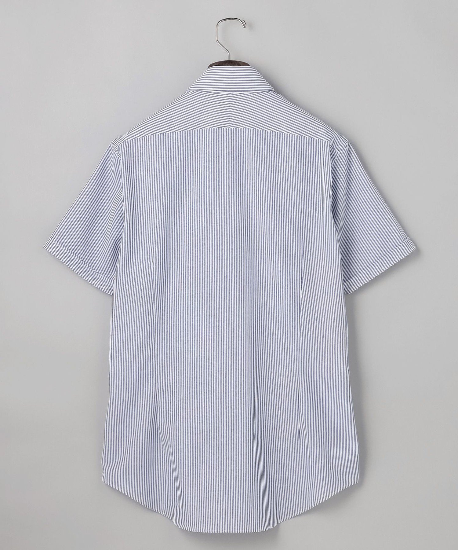 春夏向け【形態安定】SUMMERPREMIUMPLEATS_セミワイドカラー 半袖ドレスシャツ(26年限定色) ゴタイリク トップス シャツ・ブラウス ブルー