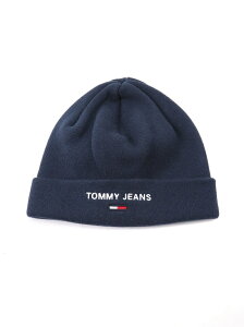 【SALE/50%OFF】TOMMY HILFIGER (M)TOMMY HILFIGER(トミーヒルフィガー) ロゴニットキャップ トミーヒルフィガー 帽子/ヘア小物 ニット帽/ビーニー ネイビー