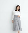 NATURAL BEAUTY BASIC フォーマルツイード SETUP ワンピース 24SS ナチュラルビューティベーシック ワンピース ドレス ワンピース グレー ネイビー【送料無料】