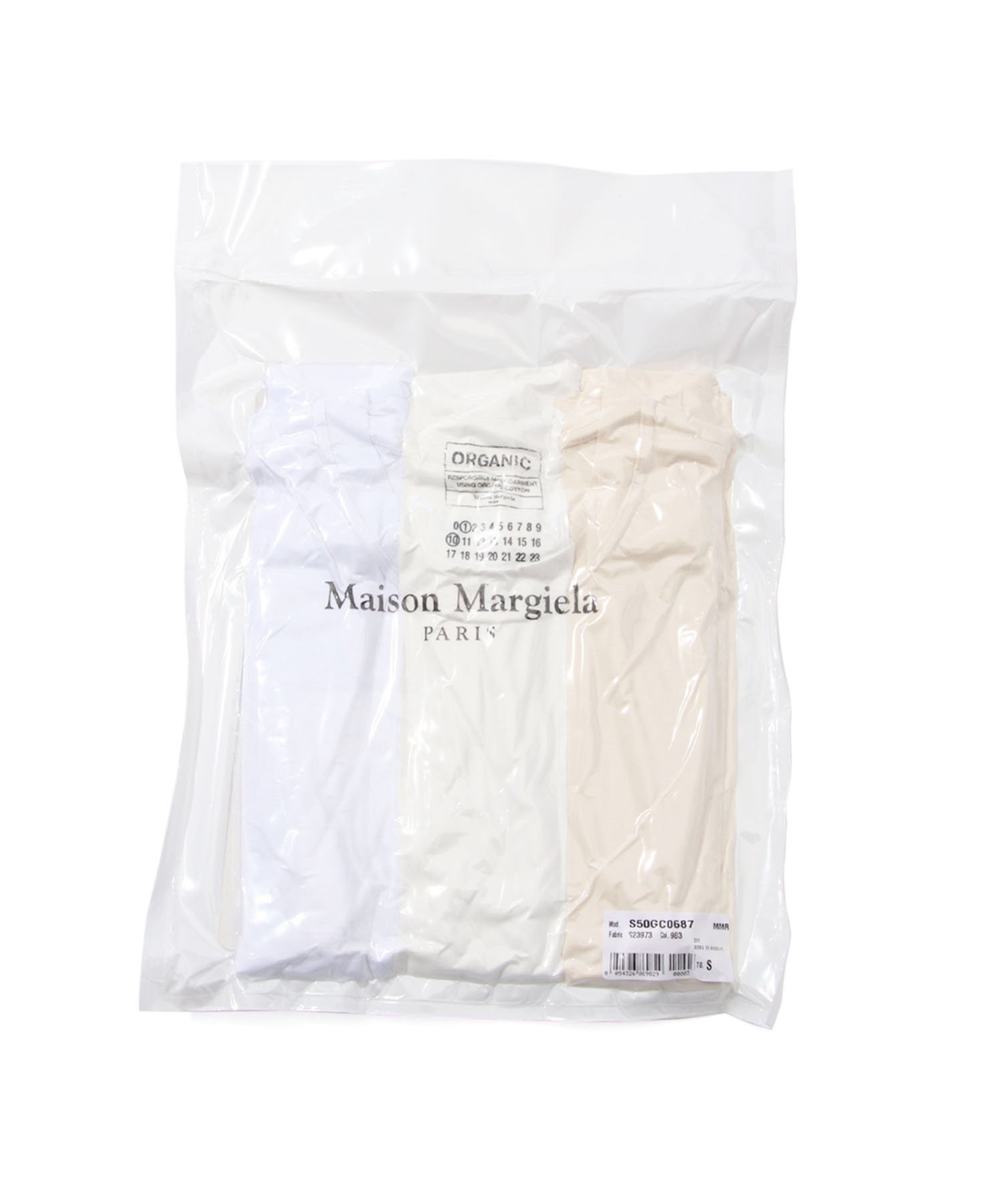 【SALE/30%OFF】Maison Margiela コットンTシャツ(3枚セット) メゾンマルジェラ トップス カットソー・Tシャツ ホワイト【送料無料】