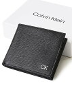 【SALE／8%OFF】ADPOSION ADPOSION/(M)【Calvin Klein/カルバンクライン】Billfold With Coin Pocket / ワンポイント レザーコンパクトウォレット テットオム 財布・ポーチ・ケース 財布 ブラック【送料無料】