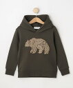 【SALE/50%OFF】Dessin 【リンクコーデ】ベアパーカスウェット デッサン トップス スウェット・トレーナー グレー ベージュ