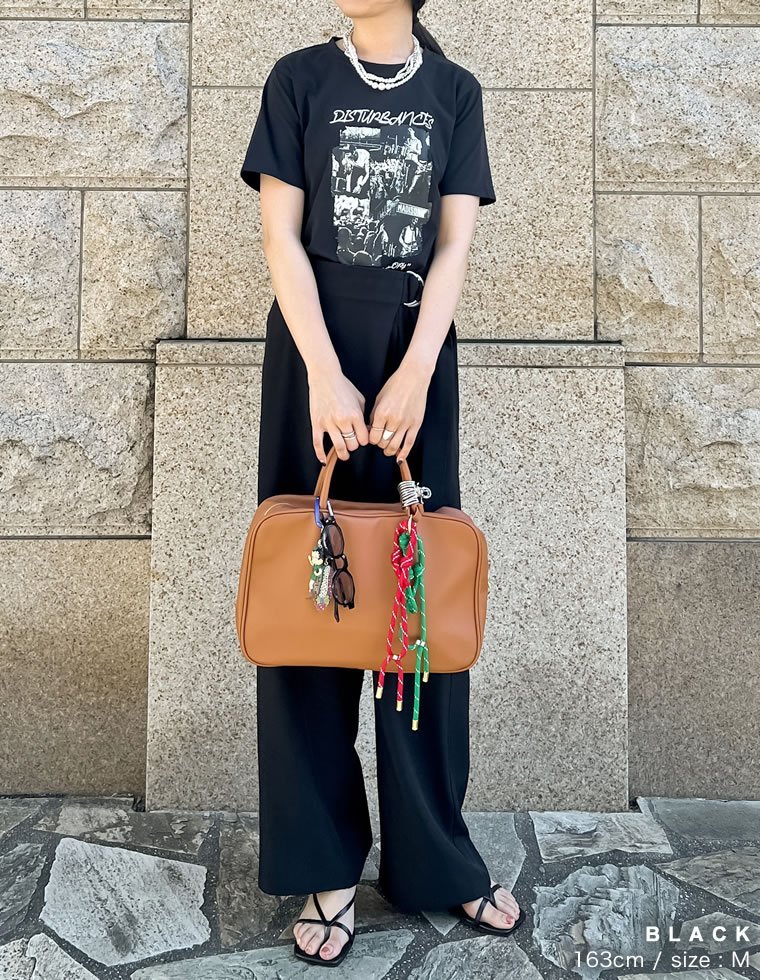 Re:EDIT モノトーンロックバンドTシャツ リエディ トップス カットソー・Tシャツ ブラック ホワイト stylife-15053402 Rakuten Fashion サンプル画像3