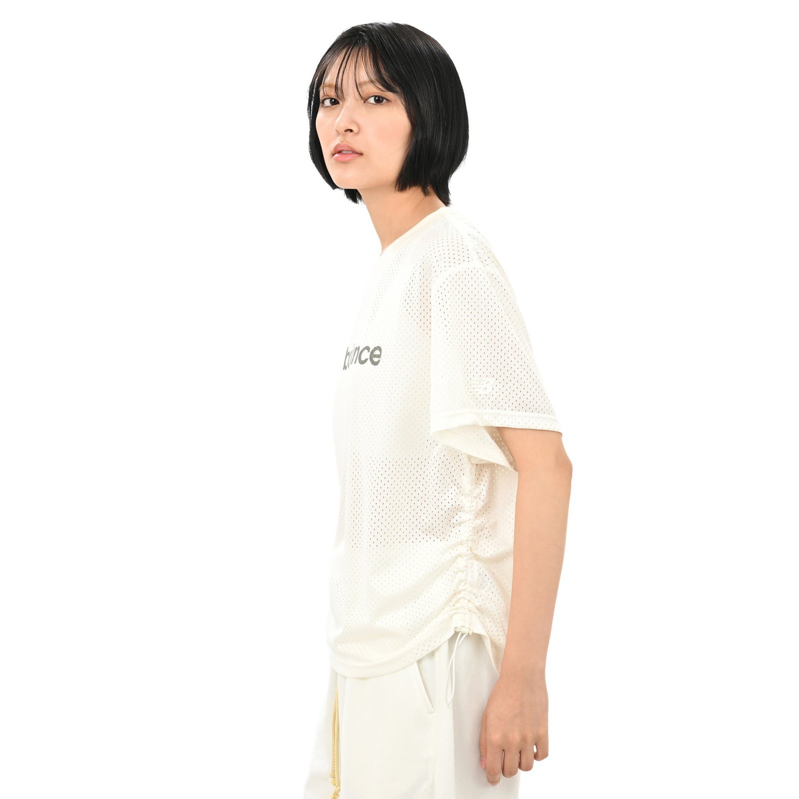 ロゴメッシュショートスリーブ ニューバランス トップス カットソー・Tシャツ