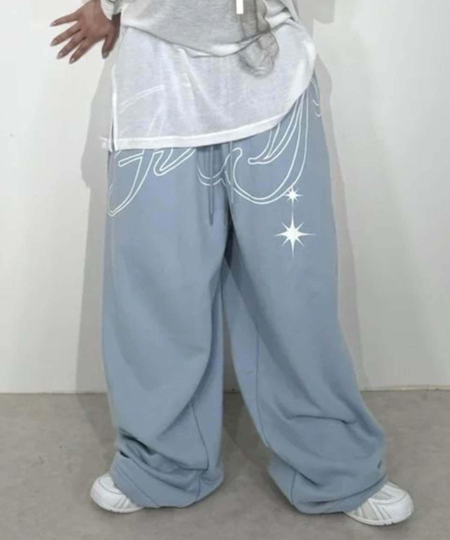 【FANCY CLUB】ANGEL VINTAGE SWEATPANTS / パンツ / ズボン ネバーマインドザエックスユー／チカシツプラス パンツ ジャージ・スウェットパンツ ブラック