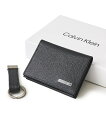 カルバンクライン 名刺入れ（メンズ） ADPOSION ADPOSION/(M)【Calvin Klein/カルバンクライン】Card Case / ワンポイント レザーカードケース(キーストラップ付) テットオム 財布・ポーチ・ケース 名刺入れ・カードケース ブラック【送料無料】