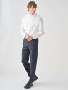 JOHN SMEDLEY Super100'sウールサージトラディショナルトラウザー|FP252 ジョンスメドレー パンツ その他のパンツ ネイビー【送料無料】