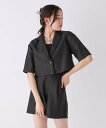 【SALE/20%OFF】repipi armario シャツジャケットセットアップ レピピアルマリオ パンツ その他のパンツ ベージュ ブラック【送料無料】