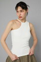 HeRIN.CYE Asymmetry neck tank top ヘリンドットサイ トップス ノースリーブ・タンクトップ ブラック ホワイト ピンク【送料無料...