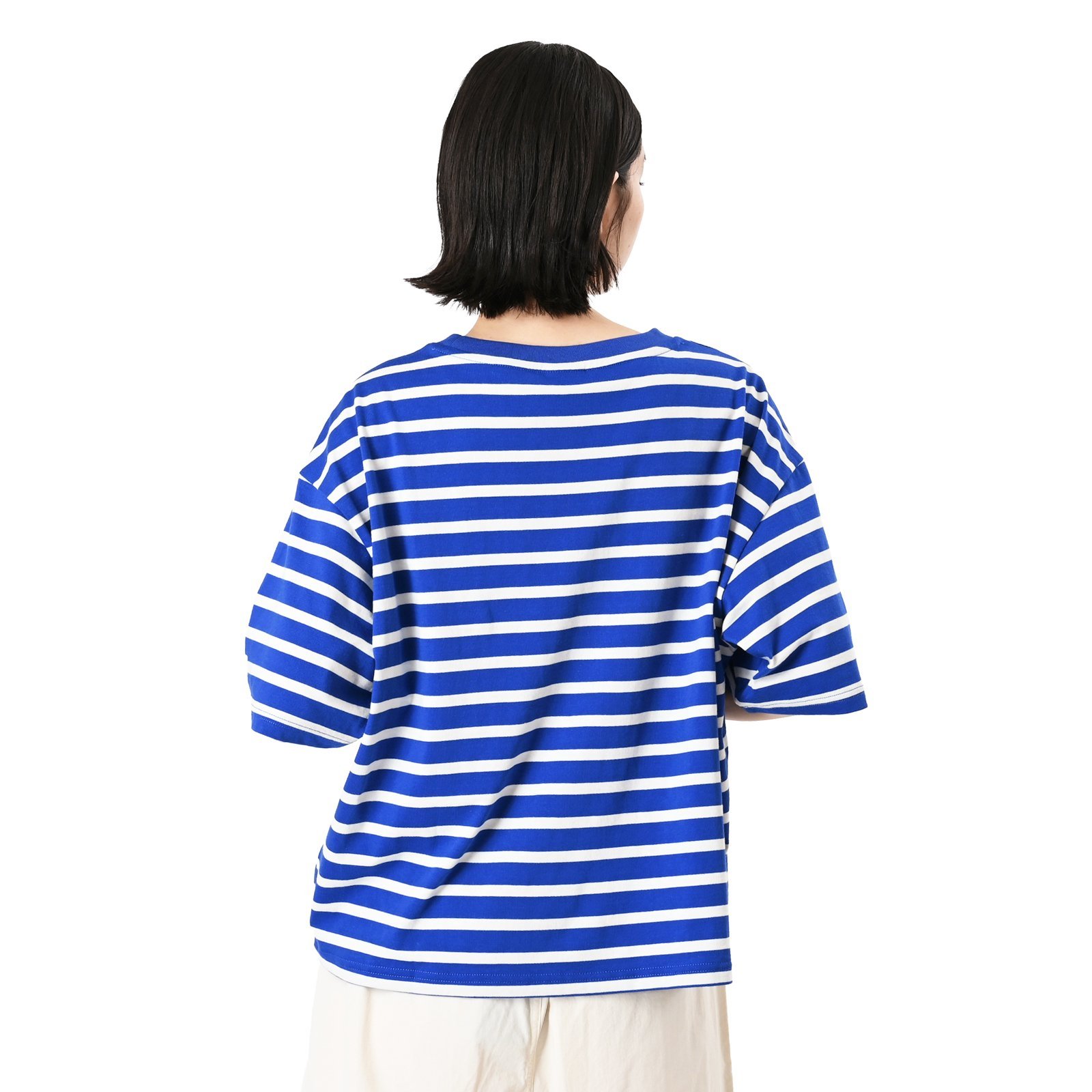 シューパッチストレイプドショートスリーブ ニューバランス トップス カットソー・Tシャツ