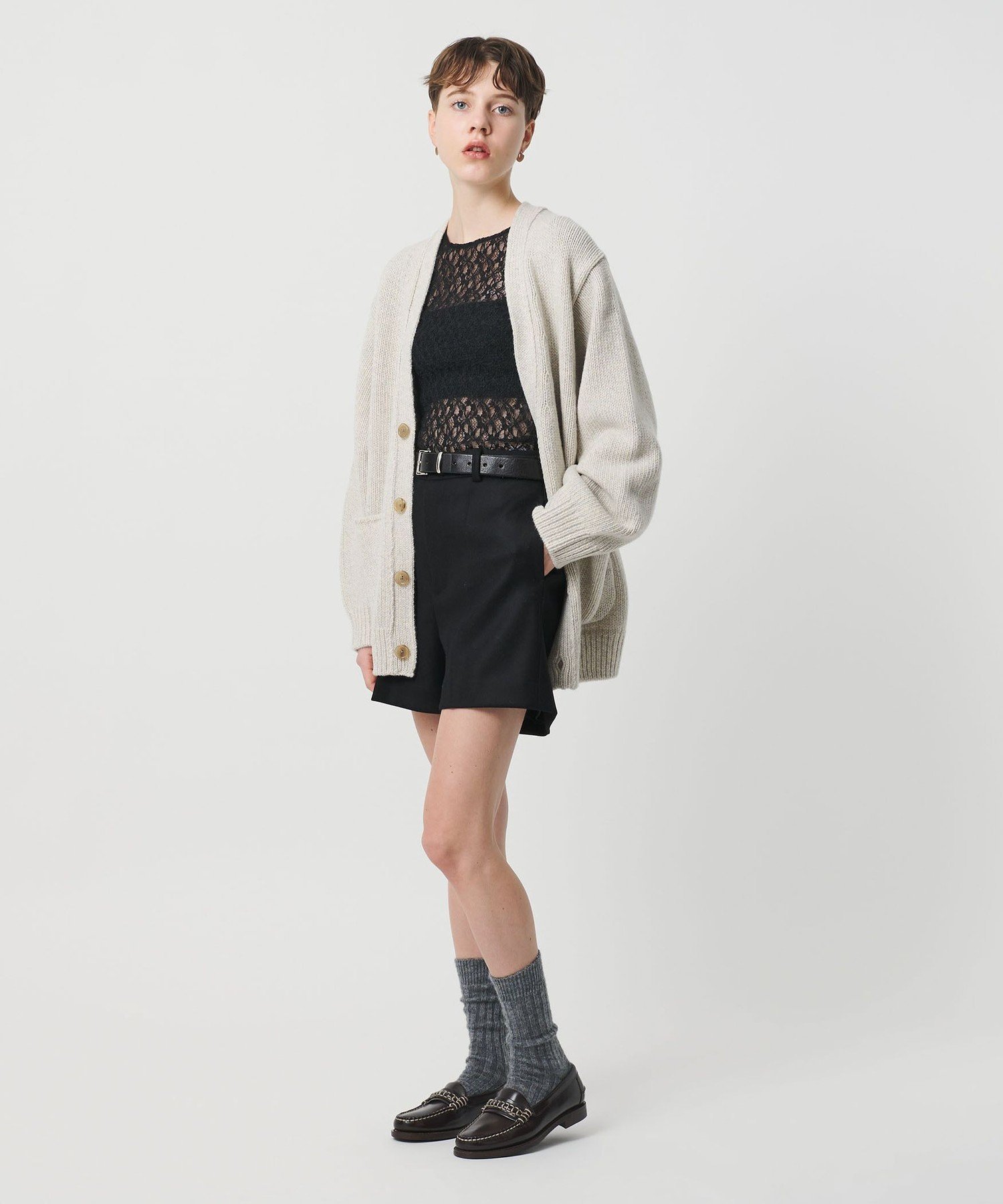 【SALE／30%OFF】BEAUTY&YOUTH UNITED ARROWS ＜H＞ウールメルトン ショートパンツ ユナイテッドアローズ アウトレット パンツ その他のパンツ ブラック グレー【送料無料】 stylife-15718714 Rakuten Fashion サンプル画像2