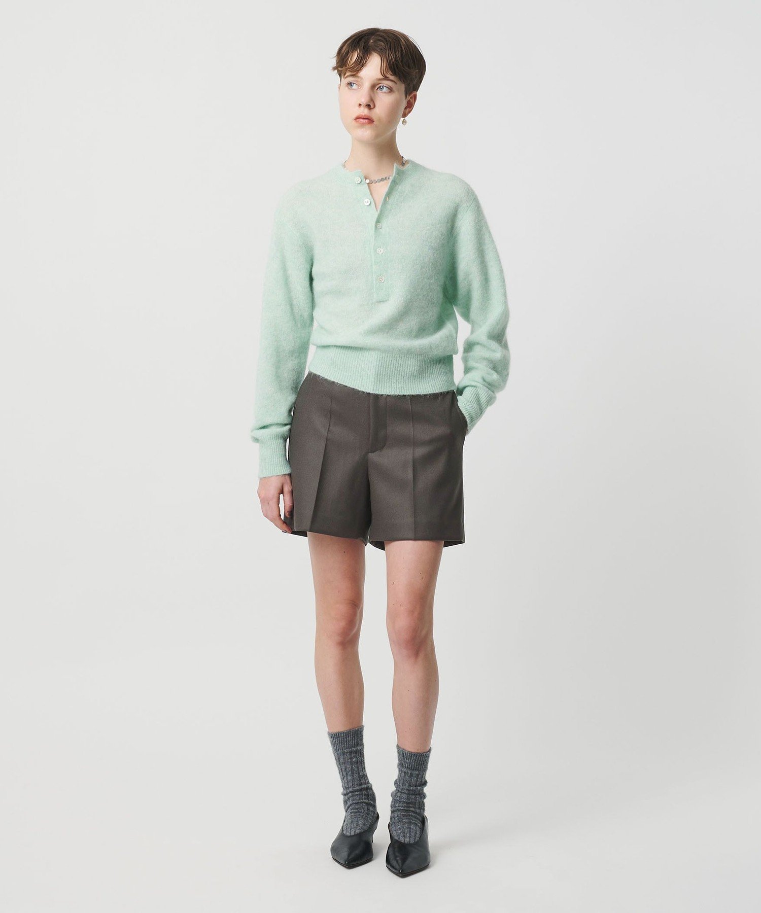 【SALE／30%OFF】BEAUTY&YOUTH UNITED ARROWS ＜H＞ウールメルトン ショートパンツ ユナイテッドアローズ アウトレット パンツ その他のパンツ ブラック グレー【送料無料】 stylife-15718714 Rakuten Fashion サンプル画像3