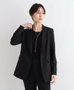 【SALE/60%OFF】INDIVI 【定番スーツ/ウール混】無地テーラードジャケット インディヴィ スーツ・フォーマル セットアップスーツ ネイビー カーキ...