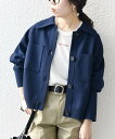 SHIPS any SHIPS any:<手洗い可能>コンパクト ニット ジャケット カーディガン シップス トップス カーディガン ネイビー ベージュ【送料無...