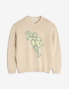 Maison Kitsune ABSTRACT DAISY INTARSIA JUMPER メゾン キツネ トップス ニット ベージュ【送料無料】