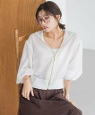 【SALE/15%OFF】Droite lautreamont 変わり織りメッシュパーカー≪手洗い可能≫ ドロワット・ロートレアモン トップス シャツ・ブラウス ブラック ホワイト ベージュ【送料無料】
