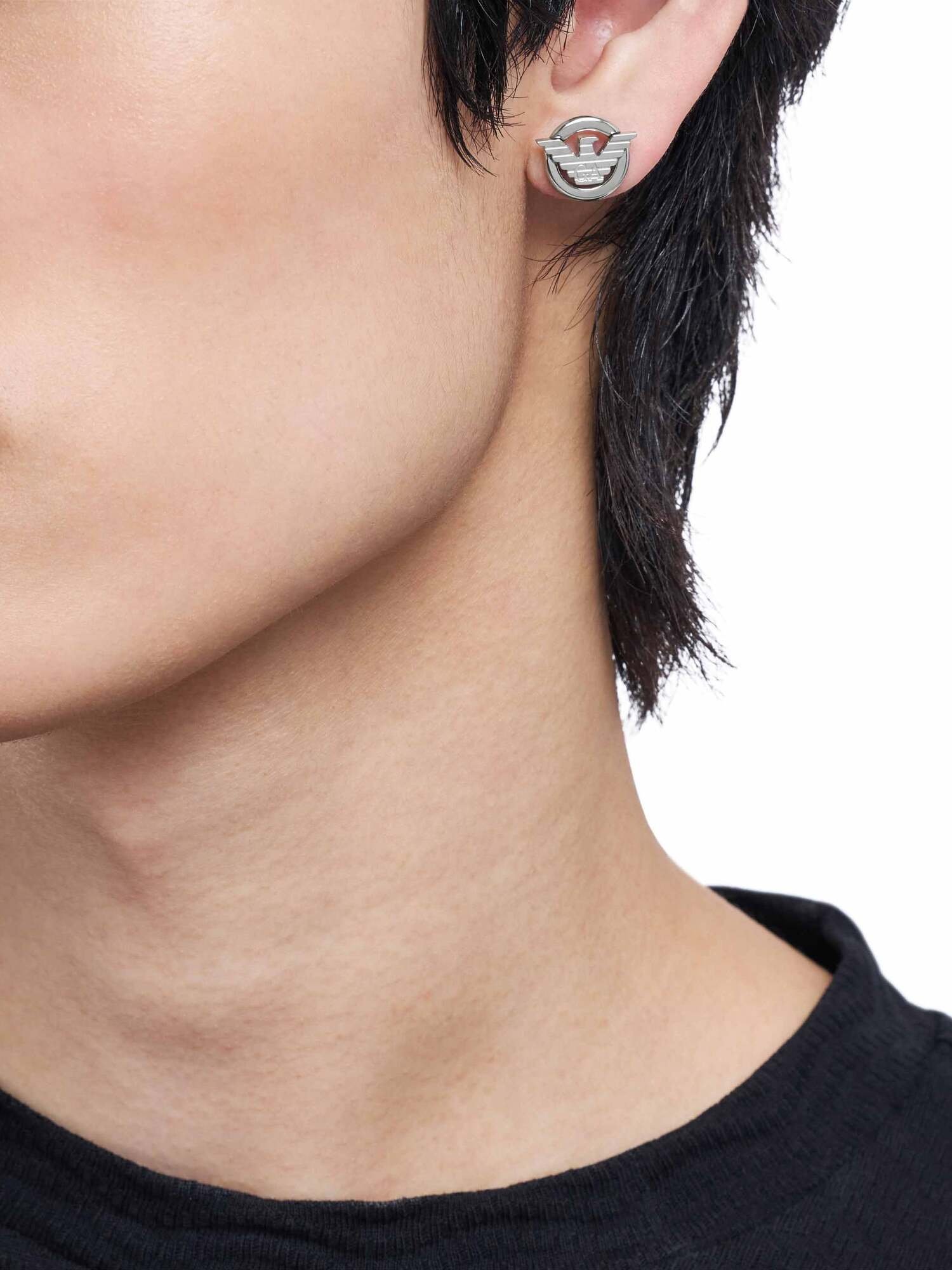 EMPORIO ARMANI エンポリオ・アルマーニ アクセサリー メンズ ピアス シルバー EGS...