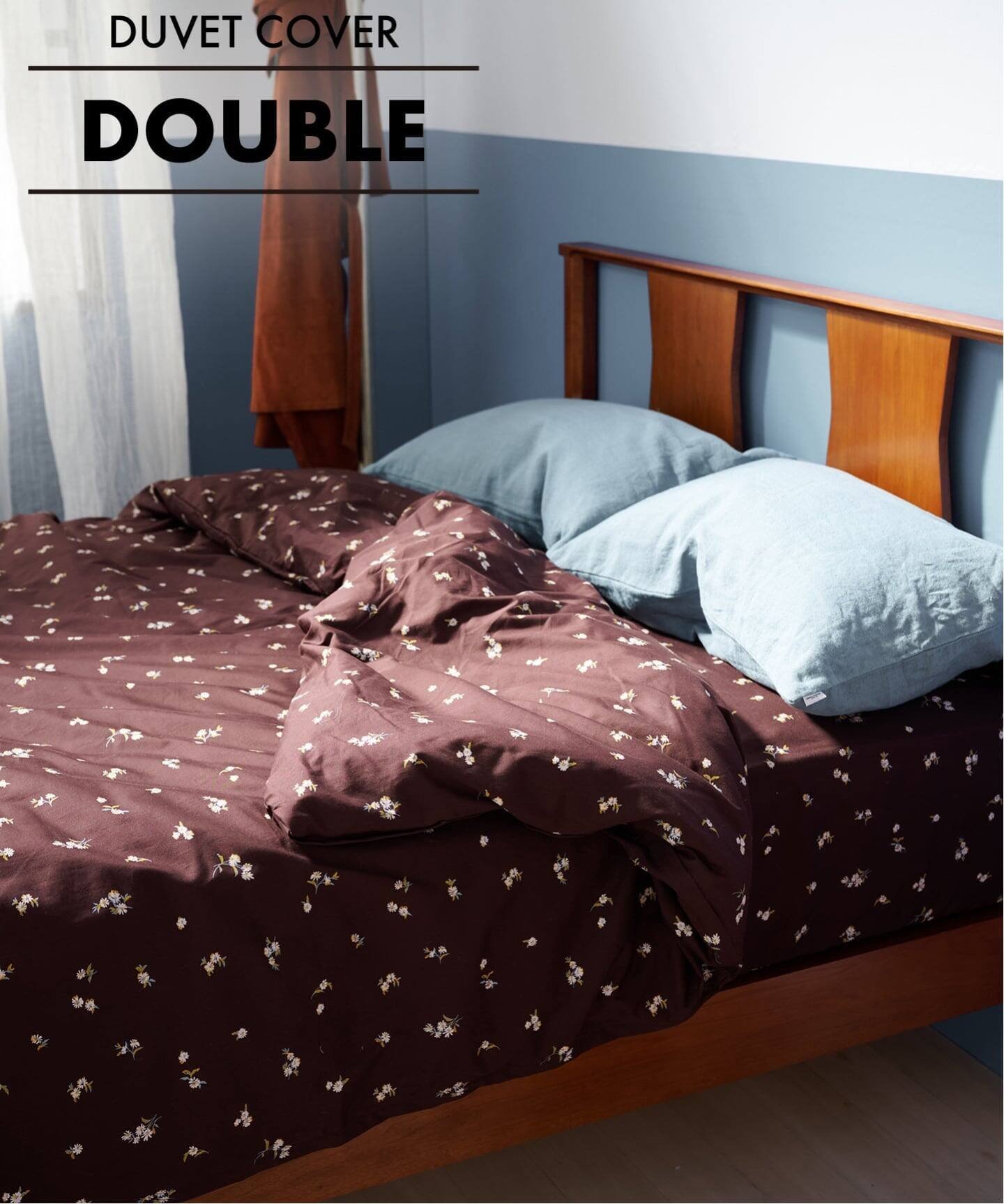 JOURNAL STANDARD FURNITURE FLORAL DUVET COVER D 掛け布団カバー ダブル ジャーナルスタンダードファニチャー インテリア・生活雑貨 カーテン ブラウン【送料無料】