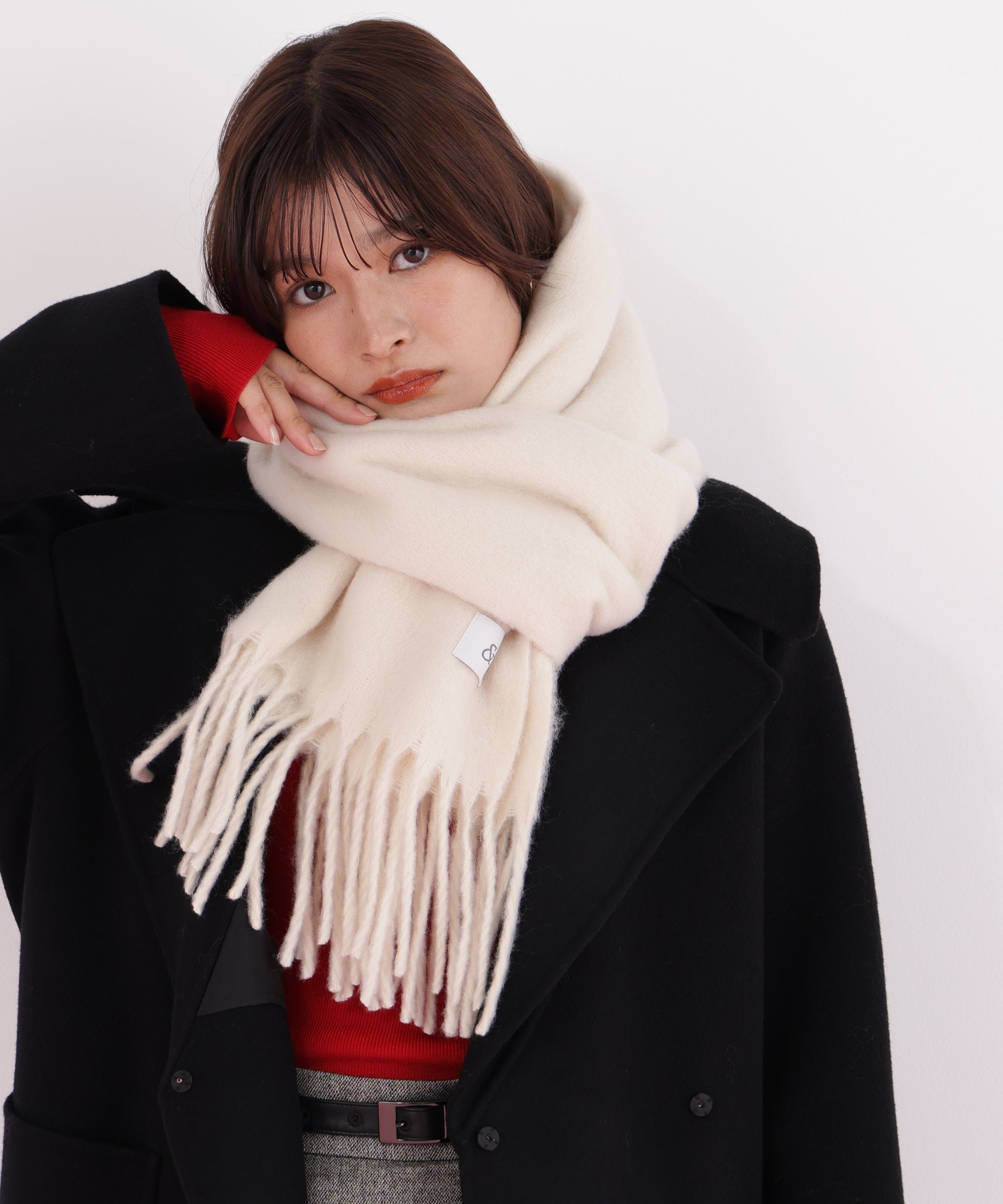 PINKY&DIANNE [WEB限定]ソフトタッチブークレーマフラー ピンキー アンド ダイアン ファッション雑貨 ..