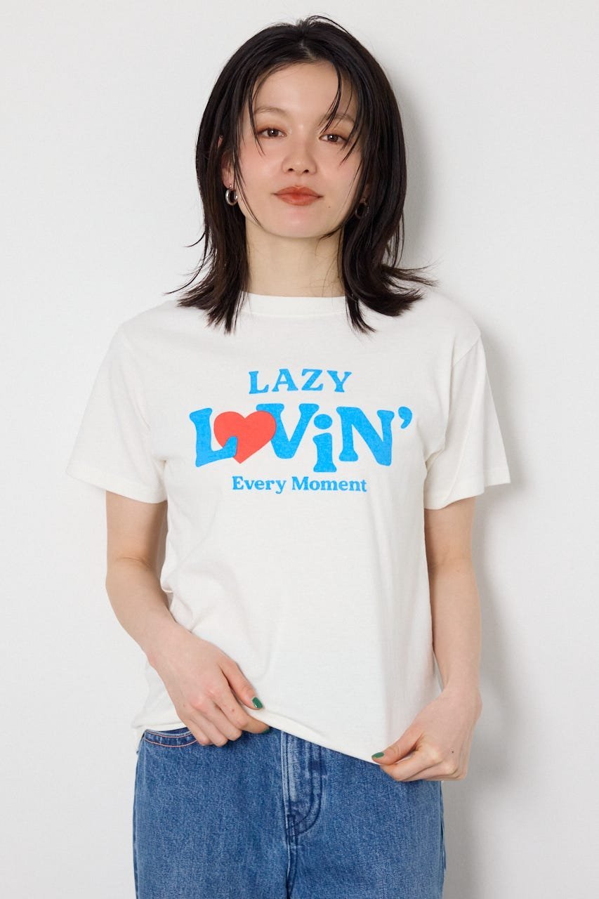RODEO CROWNS WIDE BOWL アソートMessage Tシャツ ロデオクラウンズワイドボウル トップス カットソー・Tシャツ レッド ホワイト グレー